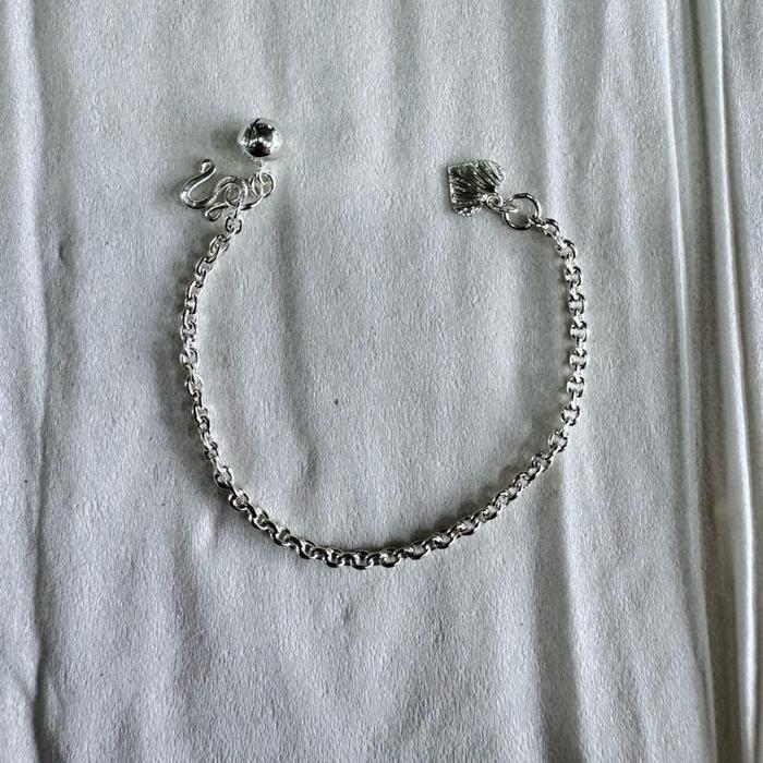 Gelang Perak Murni model rantai (gelang tangan anak-anak)
