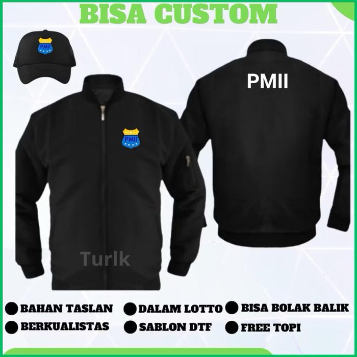 JAKET BOMBER PMII TERBARU MURAH DAN SIMPLE