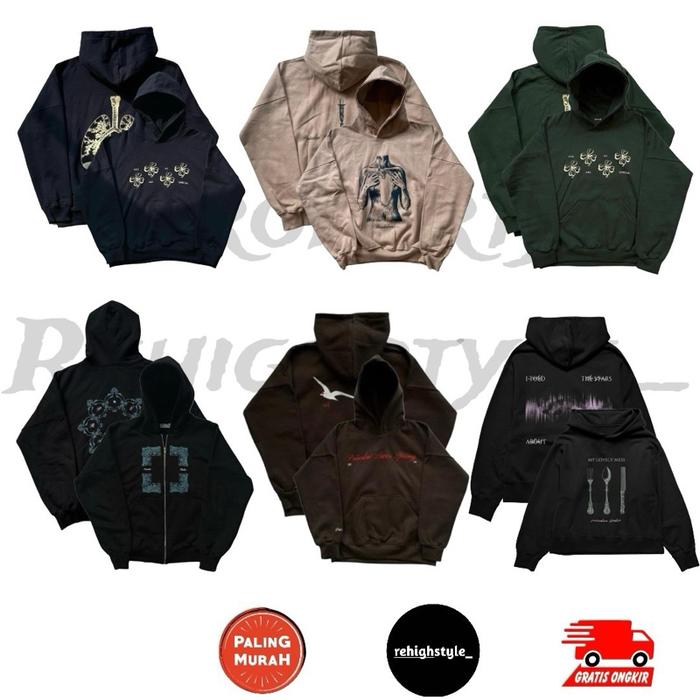 HOODIE BOXY PRAEDAE ETERNALS NAVY / PRAEDAE NORLENE BEIGE / PRAEDAE ETERNALS SYCAMORE / PRAEDAE RUNE