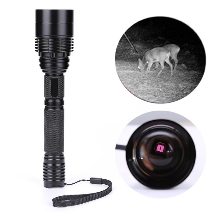 850nm LED Aluminium Alloy Infrared Rotating Zoomable Flashlight IR