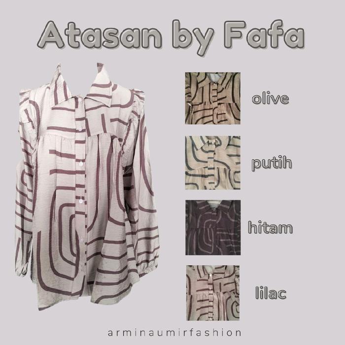 Blouse Wanita Motif Abstrak by Fafa