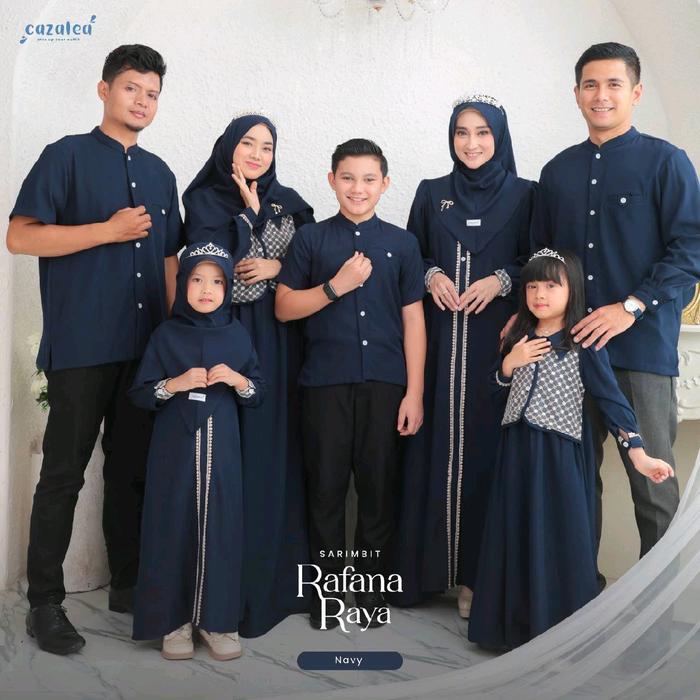 SARIMBIT 2025 RAFANA RAYA BY CAZALEA SET PAKAIAN KELUARGA LEBARAN 2025 Muslim Setelan Dewasa Gamis B