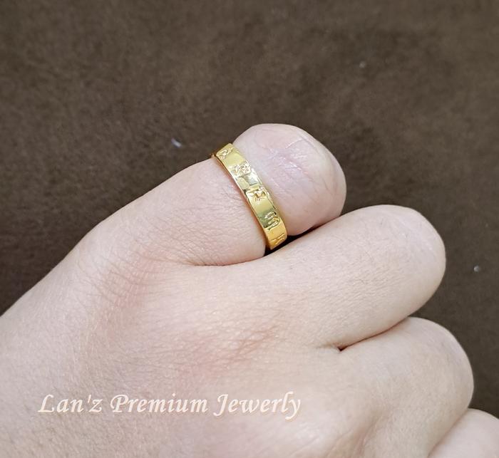 Cincin  Polos Anak Bangkokk Titanium 24K (Emas)