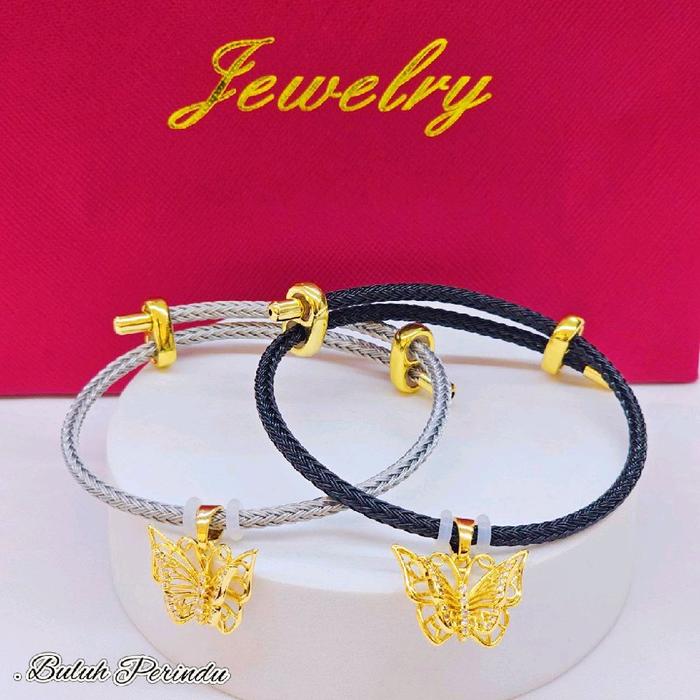 New Set charm buluh perindu dewasa emas saduran24k emas titanium emas bangkok f1