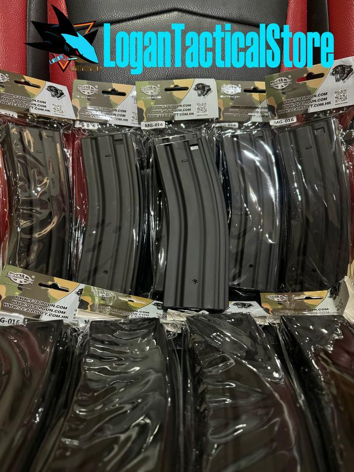 STOK TERBATAS !!!! MAG M4/M16 HIGHCAP METAL 500RDS WINDING KEREK ZC LEOPARD BLACK AEG TERJANGKAU
