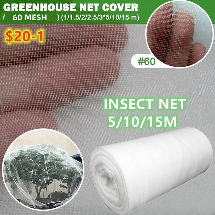 60 Mesh Plant Vegetables Insect Protection Net Flowers Protective Net