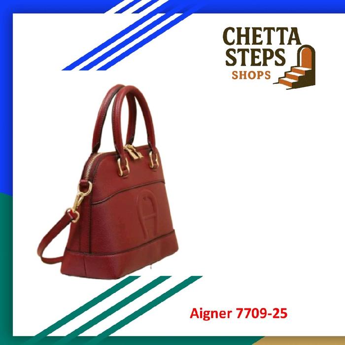 Tas Wanita Aigner 7709-25 - Tas Cewek Leather Logo ‘A’ Alma Tasche bag