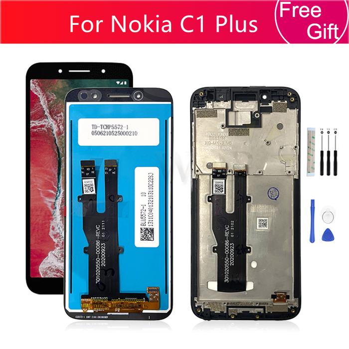 For Nokia C1 Plus LCD Display Touch Screen Digitizer Assembly TA-1312