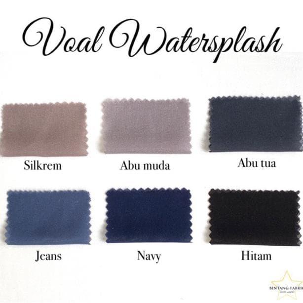 Terbaru Bahan Kain Voal Anti Air Watersplash Waterproof Premium 1,25