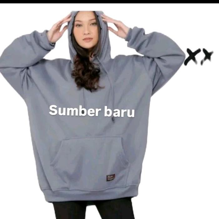 Jaket Hoodie Sb sumber baru Zipper Biru Tua dengan Desain Tulisan Hitam