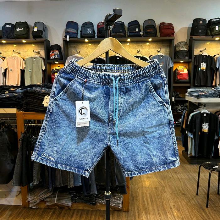 CELANA PENDEK JEANS CELCIUS KOLOR/BOARDSHORT JEANS COWOK TERBARU