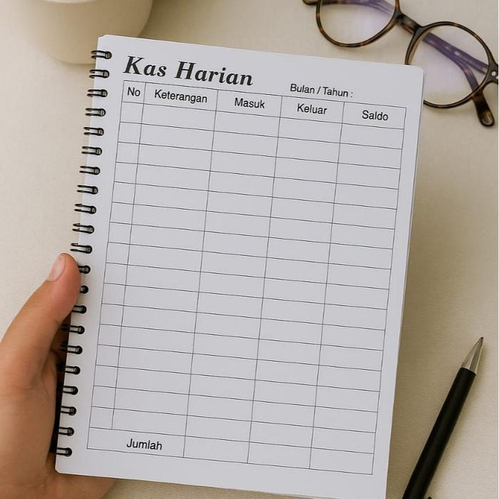 Planner A5 Monthly Budget 100 Halaman – Financial Planner Minimalist | Buku Anggaran Bulanan HVS 70g