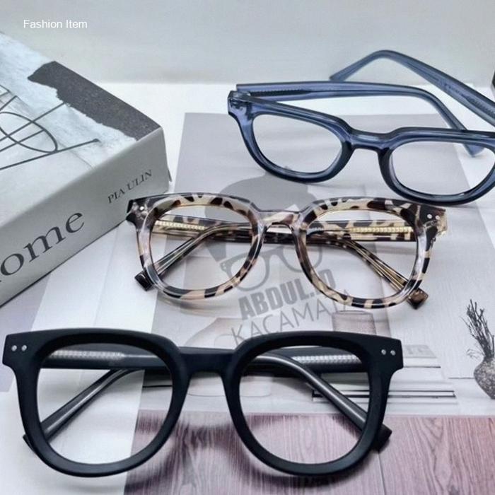 FRAME HARUKA kacamata kotak photo cromic blueray lensa bluecromic eyewer glasses biru kacamata pria