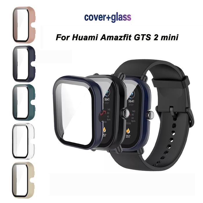 Case For Huami Amazfit GTS2 mini GTS 2 mini Fashion Hard PC Frame Bumper Cover Case + HD Slim Temper