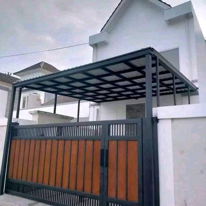 kanopi atap alderon hollow galvanis