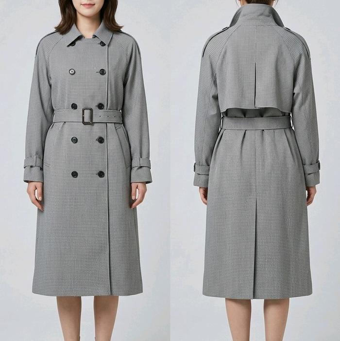 Long Coat Blazer Tartan H-Connect LD.116cm (2) Rompi Panjang Wanita Muslim Atasan Jaket  Outer Cardi