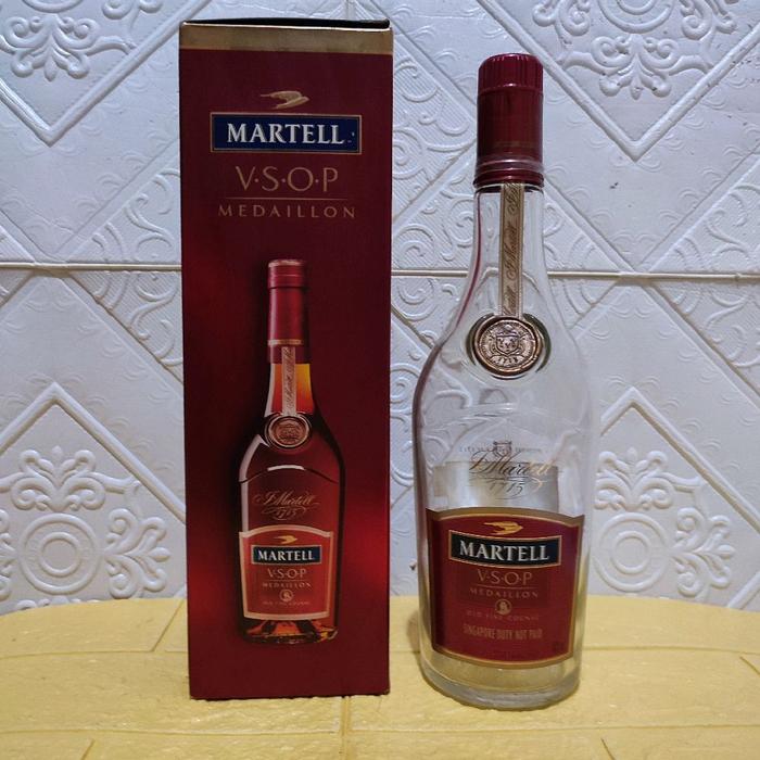 Pajangan botol bekas MARTEL Vsop MEIDAILON 700ml + dus