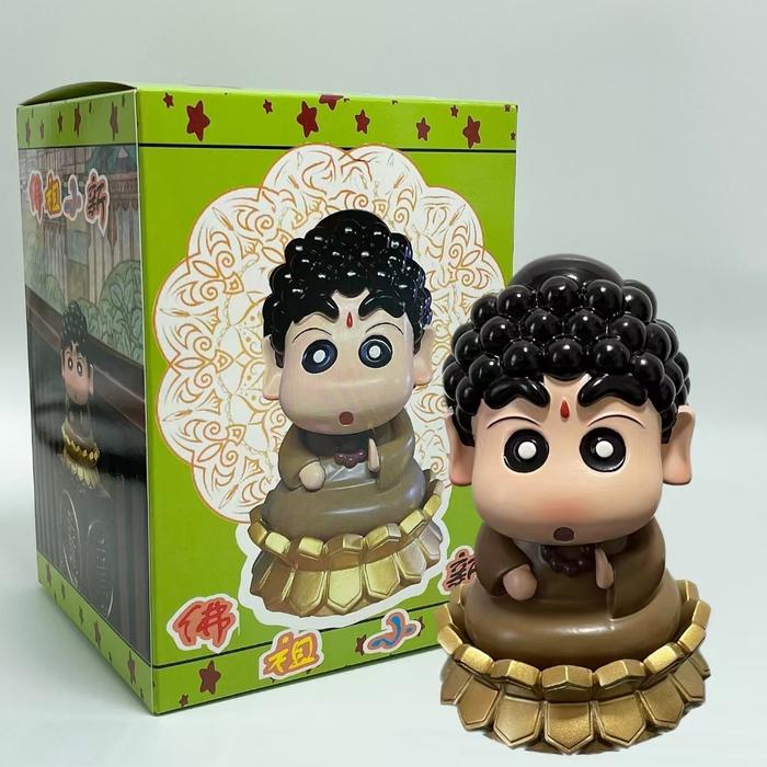 12cm Crayon Shinchan Gk Guochao Q Version Tathagata Buddha Crayon