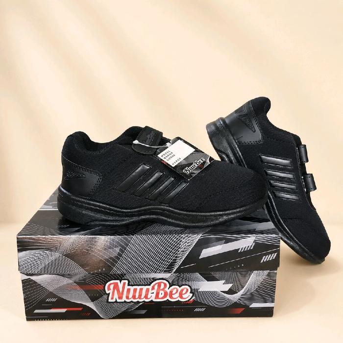 NuuBee Sepatu Anak Laki-laki Hitam dengan Desain Nyaman dan Tahan Lama