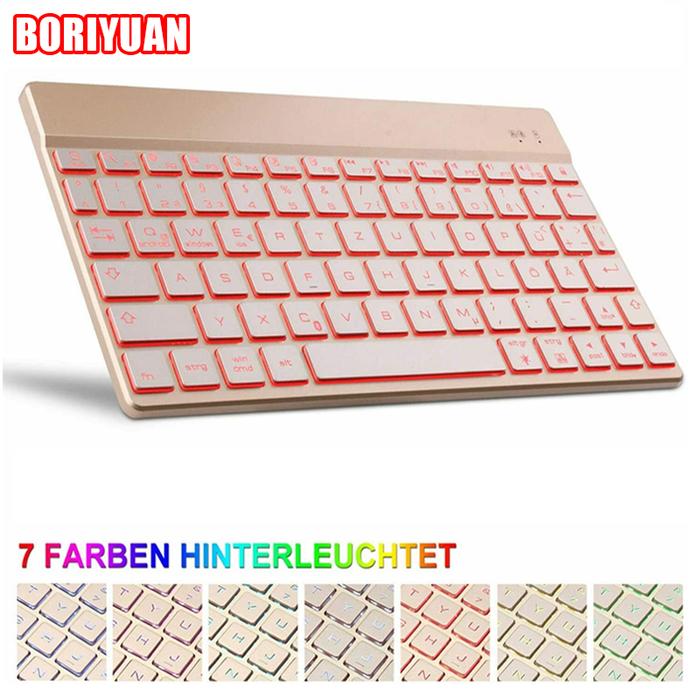 Wireless Bluetooth Keyboard Laptop Keyboard Rechargeable Backlit