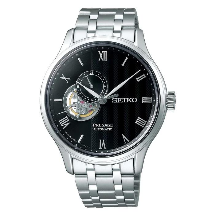 Jam Tangan Pria Seiko Presage SSA377J1 Automatic Black Dial Stainless Steel Strap