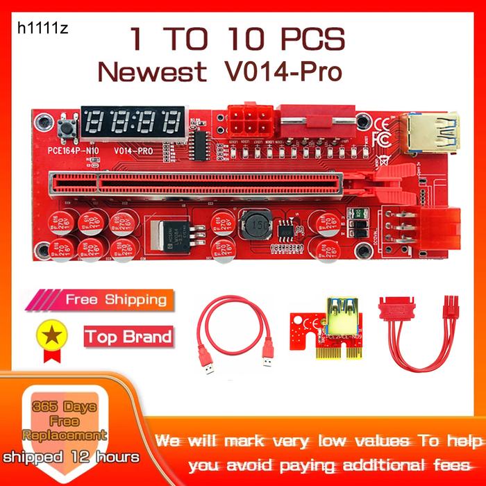 1-10PCS Riser 014 Pro PCIE Riser for Video Card Riser PCI Express X16