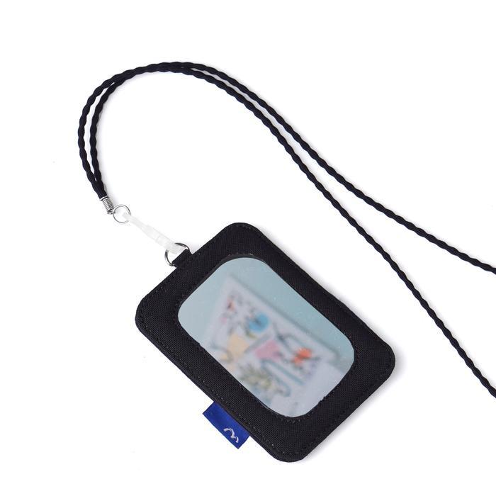 TERUJI Wallts Miroir Black - ID Card Lanyard Gantungan Name Tag Kaca Cermin Wanita Kanvas Kartu Domp
