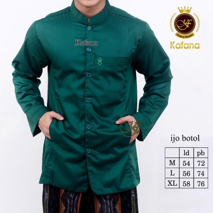 SEMI JAS KOKO TEROMPAH KUALITAS PREMIUM KAFANA baju Koko terompah Koko semi jas terompah Koko teromp