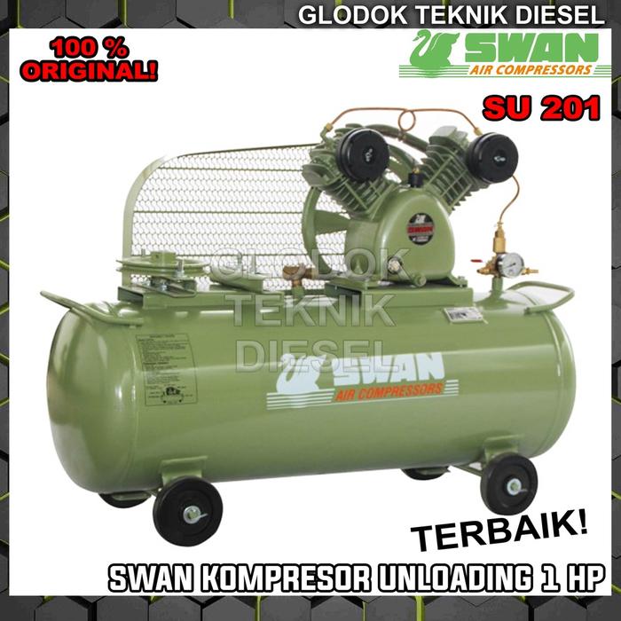 SWAN Air Compressor 1 HP Kompresor Angin Unloading ORIGINAL SVU 201