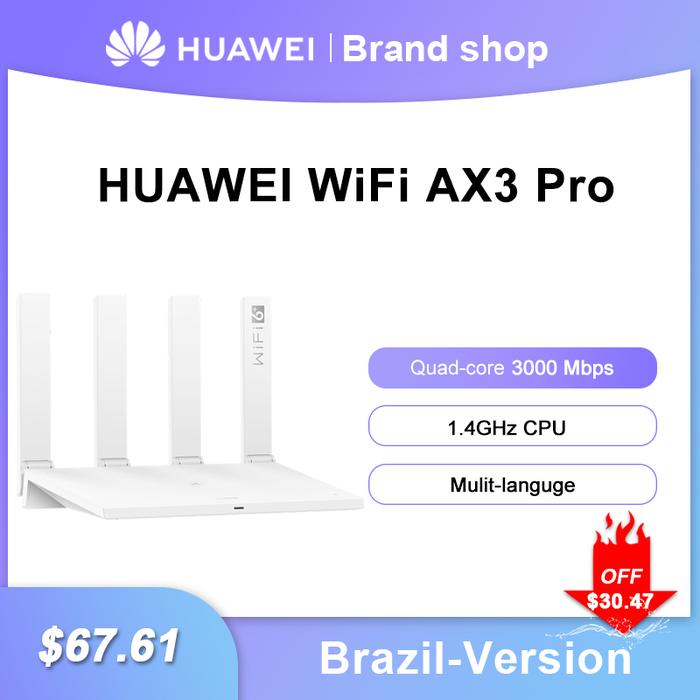Brazil Version HUAWEI WiFi AX3 Pro Four Amplifiers 3000 Mbps AX3 Quad