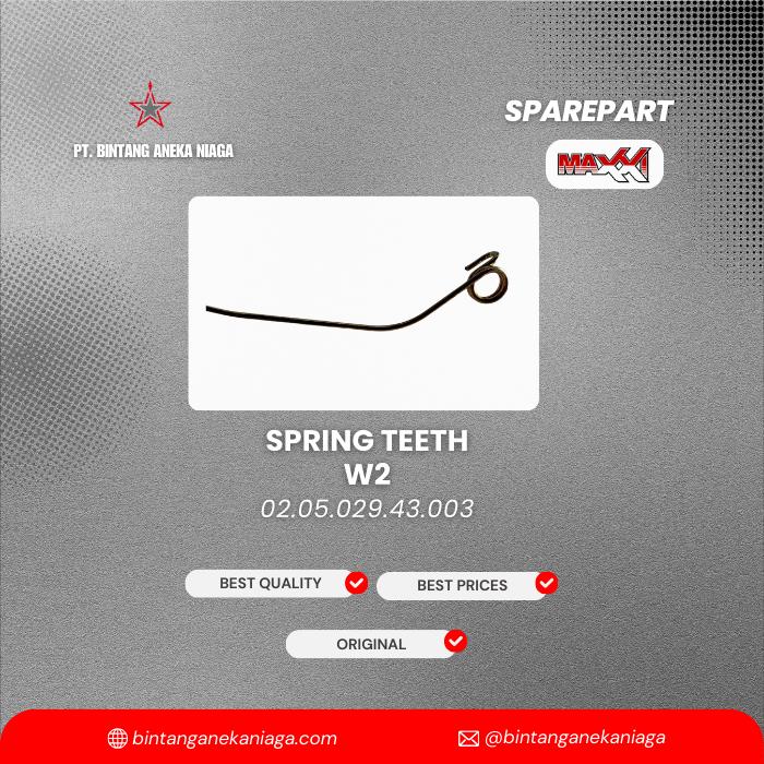 Maxxi Spare Part Spring Teeth W2 Kode 02.05.029.43.003 Alat Pertanian Modern