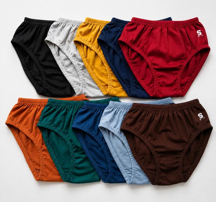 Kagumi 12 pcs Celana Dalam Anak Laki Laki & Perempuan Bahan Katun Adem Nyaman Ukuran S-Remaja 1-15 T