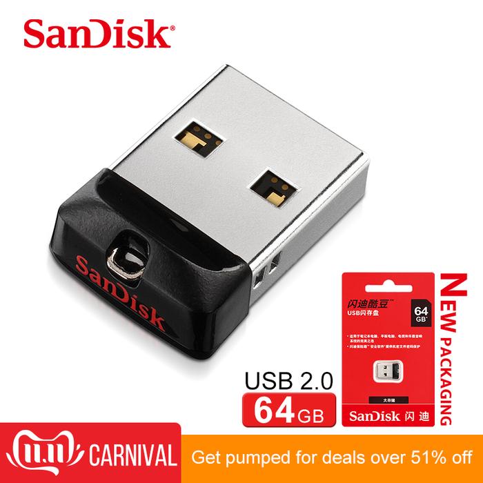 Original SanDisk CZ33 Cruzer Fit mini 16GB 32GB 64GB 128GB USB Flash