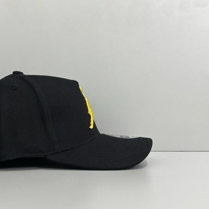 TOPI BASEBALL HITAM BORDIR KUNING JON SEN