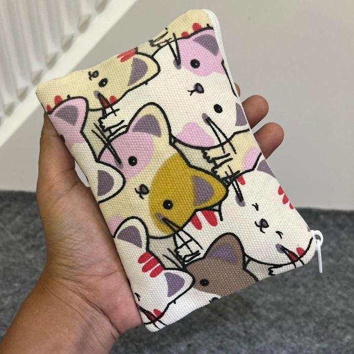 DOMPET KARAKTER LUCU - DOMPET KANVA, DOMPET LUCU, DOMPET WANITA