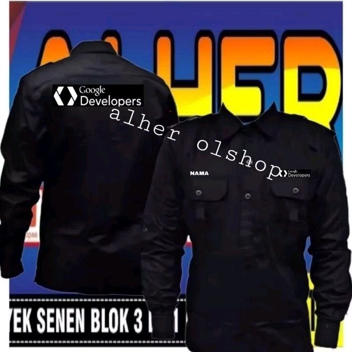Kemeja google developer baju google developer seragam google developer Pdh google developer kemeja k
