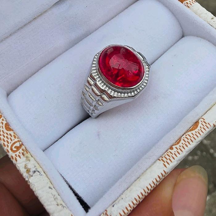 Cincin Batu Merah Siam Pecah Seribu