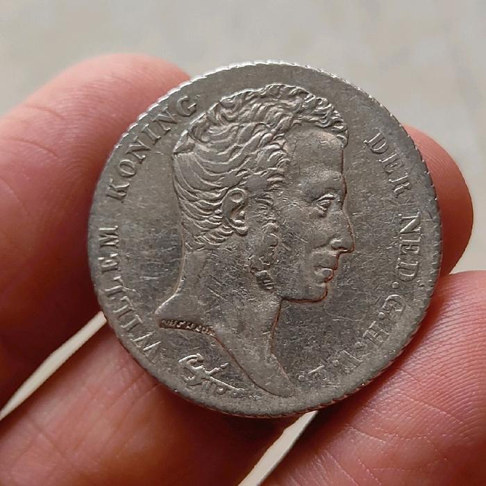 Koin Perak Belanda, 1 Gulden 1840.