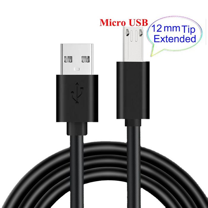 12mm Micro Usb Cable Long Plug Charging Cord Wire For Land Rover (Guophone) XP9800 / Leagoo XRover C