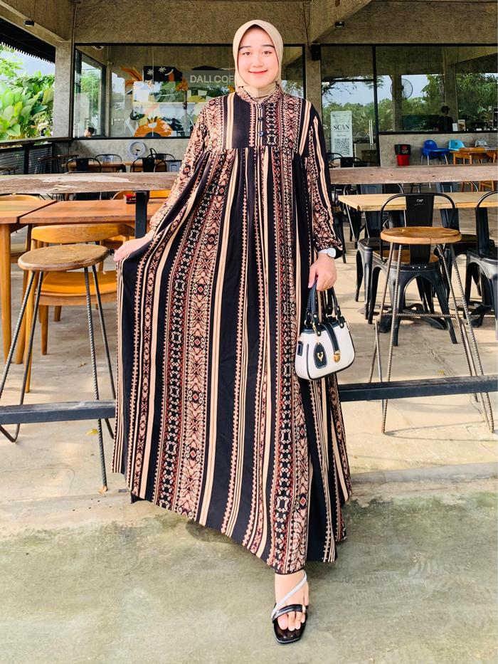 BAJU GAMIS MUSLIM SYARI BUSUI BISA JADI CARDIGAN LENGAN 3/4 TANGAN PANJANG WANITA JUMBO REMAJA DEWAS
