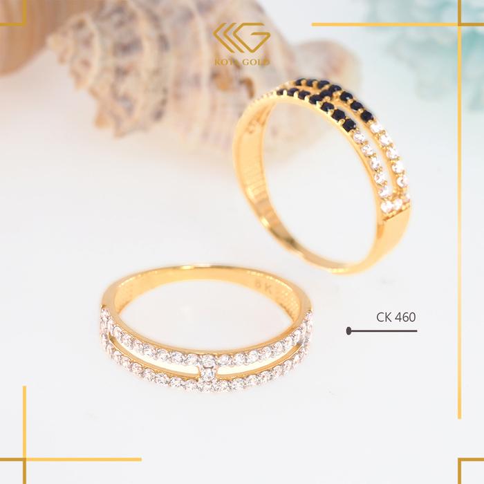 Cincin Wanita Twiny Listring Kadar 300 dan 375 CK 460 Cincin Fashion KKG Mall