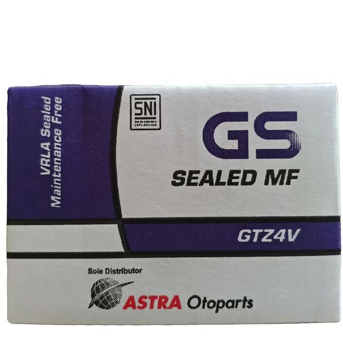 Aki Original GS Astra GTZ4V utk Honda Beat, Vario 110, Scoopy, Revo