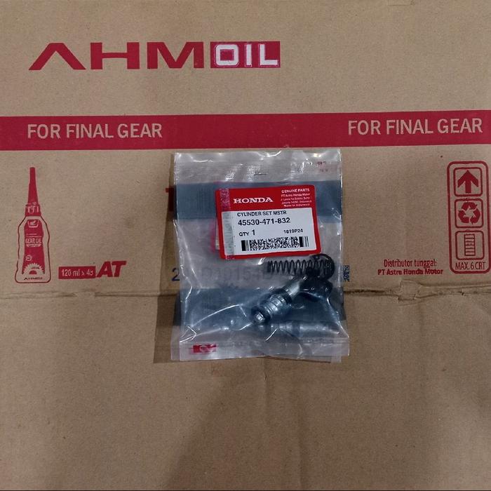 MASTER REM DEPAN CYLINDER SET MSSTER 45530-471-832 ORIGINAL HONDA MOTOR SUPRA X KARISMA