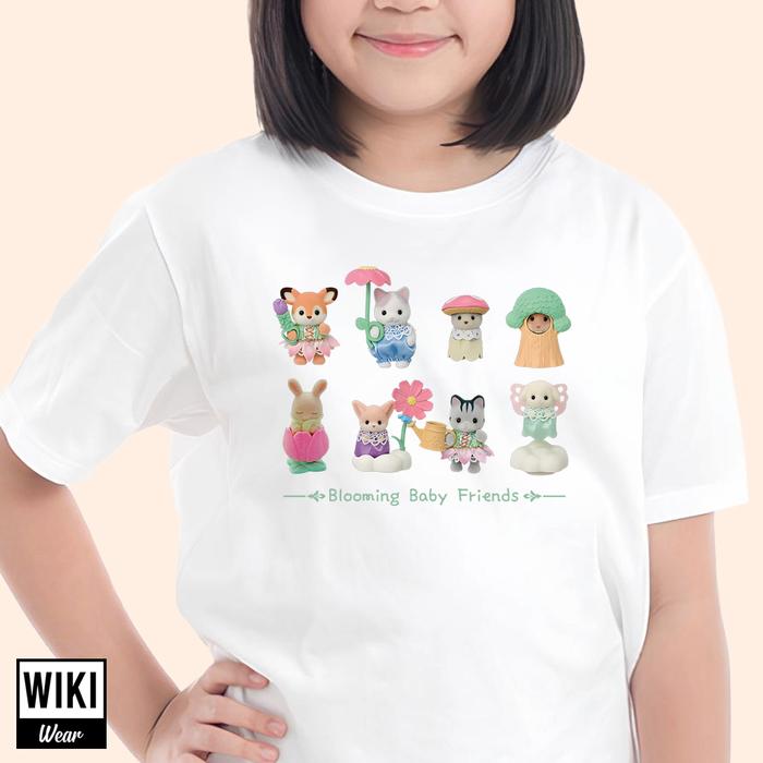 Kaos Anak T-Shirt - Sylvanian Blooming Baby Friends