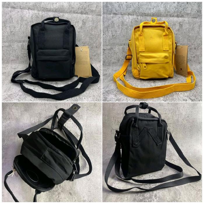 Kunkun Slingbag Small Logo Fox Bordir/ Tas Selempang KanKan Serigala Perempuan Laki Pria Cowok