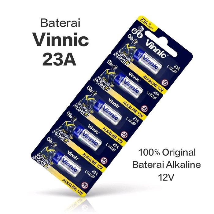 BATERAI ALKALINE VINNIC 23A DAN 27A BATERAI ORIGINAL 12V