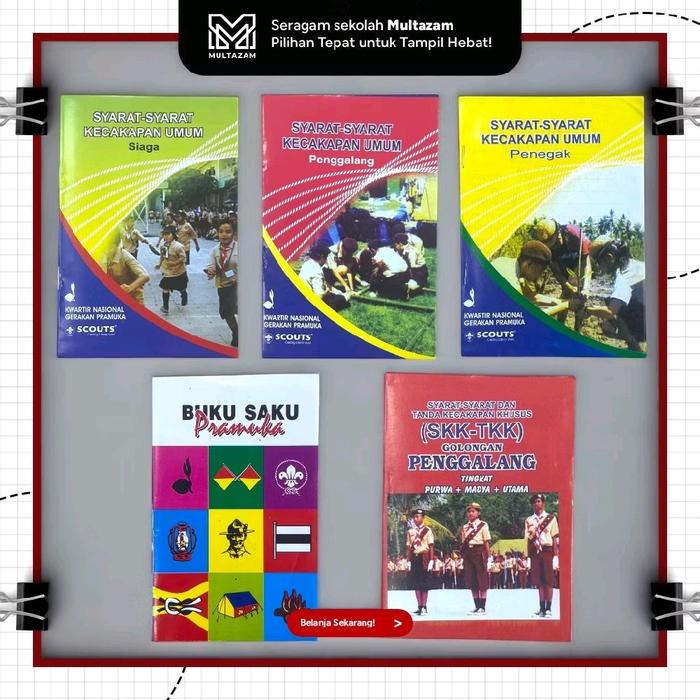 Buku SKU / Saku / SKK-TKK / Buku Pramuka Siaga Penggalang Penegak