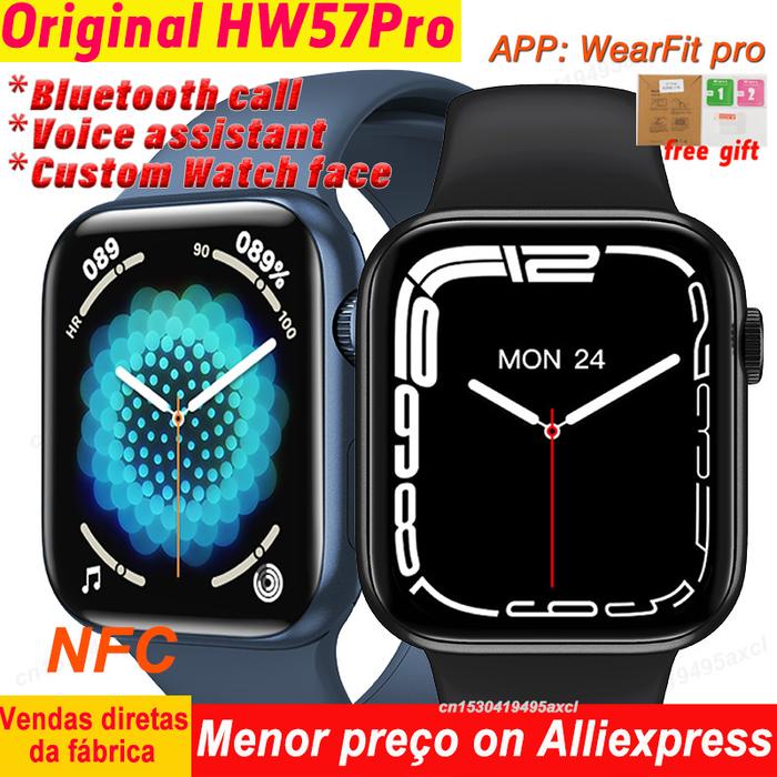 Original IWO HW57 Pro Smart Watch Siri NFC Function Wireless Charging