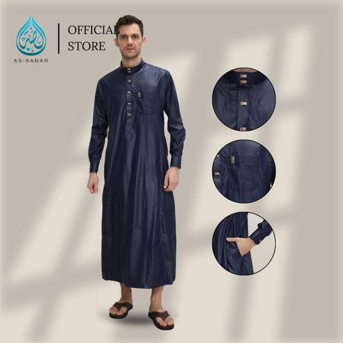 Asr - Gamis Pria baju gamis koko pria Pakaian Islami Laki Laki Jubah Modern Elegan Trend Jubah Pria 