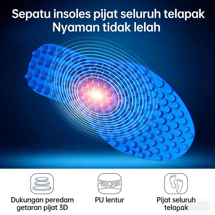 Sandal Rematik Terapi Pijat Akupuntur Kaki Kesehatan Pria Wanita Alas Sepatu Insole Kesehatan Pijat 
